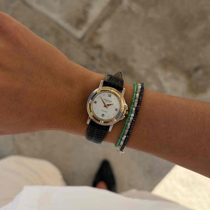 Raymond Weil Parsifal: Vintage Ladies Dress Watch 90s Two-Tone White Roman Dial