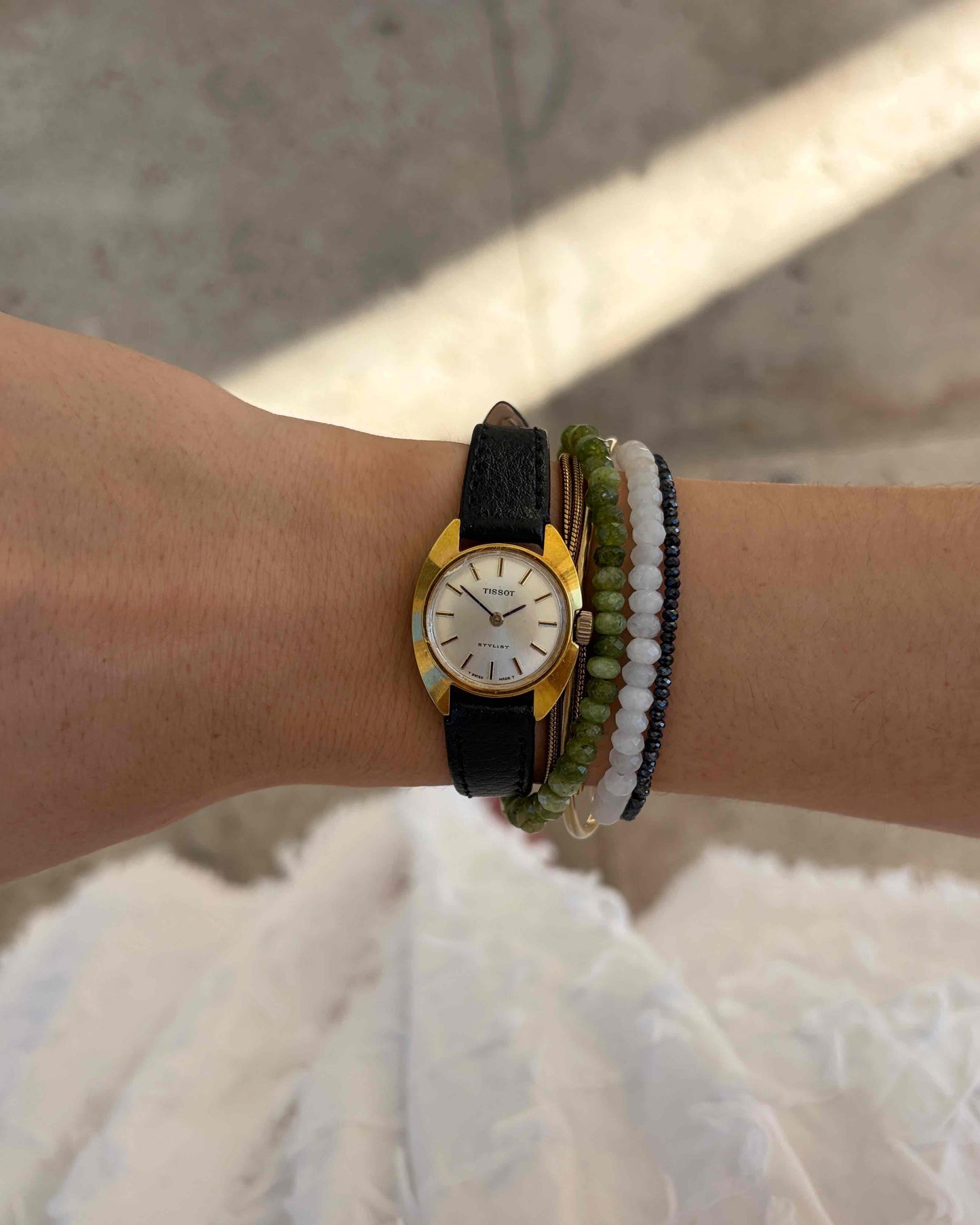 Tissot Cocktail Stylist: Ladies 70s Mechanical Iconic with Sunburst Dial