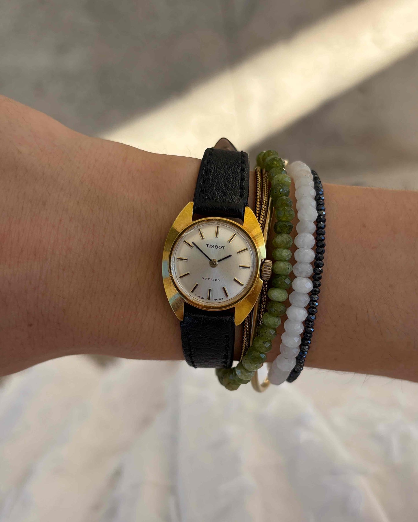 Tissot Cocktail Stylist: Ladies 70s Mechanical Iconic with Sunburst Dial