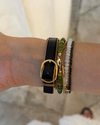 Seiko Dainty Watch: Ladies Vintage 90s Black and Gold Dial - NOS