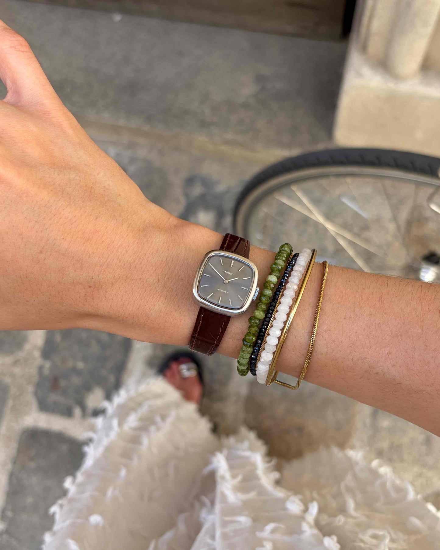 Tissot TV Watch: Dainty Ladies 70s Mechanical Gray Sunburst Dial