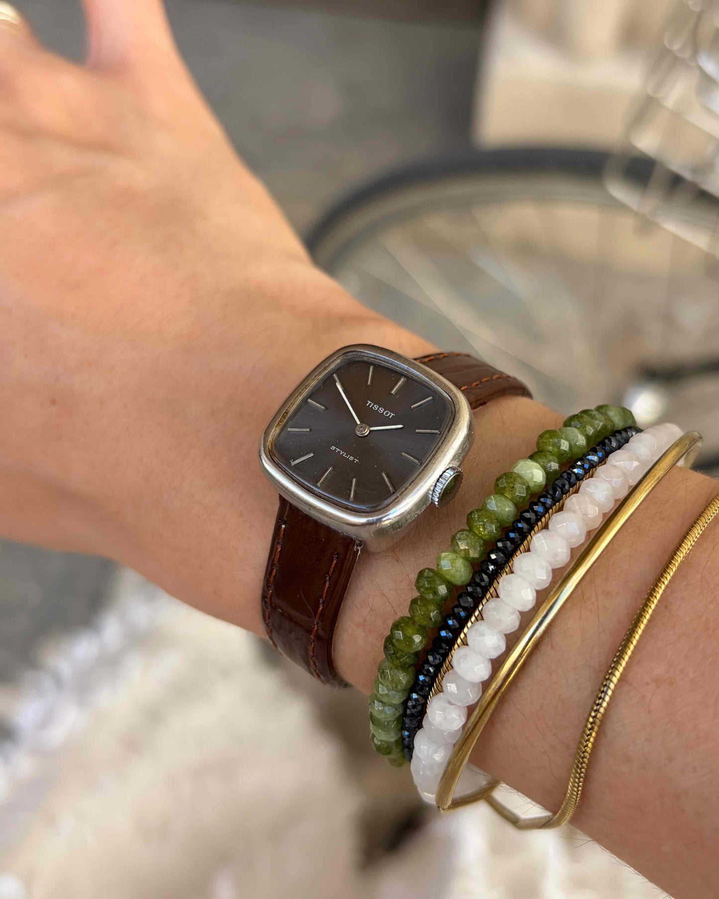 Tissot TV Watch: Dainty Ladies 70s Mechanical Gray Sunburst Dial