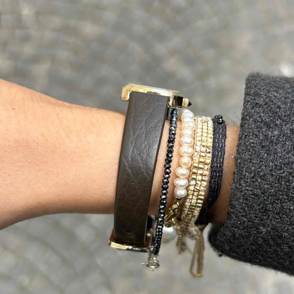 Seiko Vintage Tank: Ladies Watch 80s Gold White Roman Dial