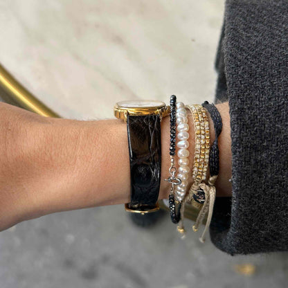 Longines La Grande Classique: Ladies Tank Watch 90s Gold with White Roman Dial