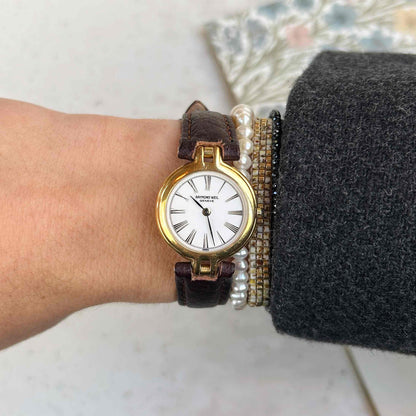 Raymond Weil Ronde: Vintage Ultra Slim 80s Golden with Roman Numerals