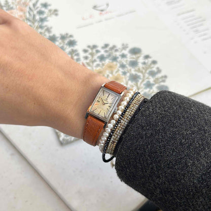 Omega Tank Watch: Vintage Ladies 60s Iconic Mechanical and White Dial