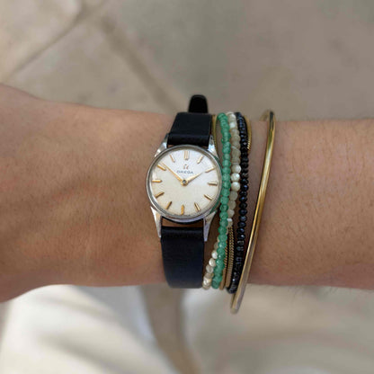 Omega Cocktail Watch: Vintage Ladies 50s Hand-Wound with White Dial