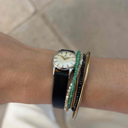 Omega Cocktail Watch: Vintage Ladies 50s Hand-Wound with White Dial