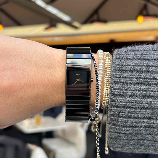 Rado Diastar Ceramic: Vintage Ladies 00s with Golden Hands