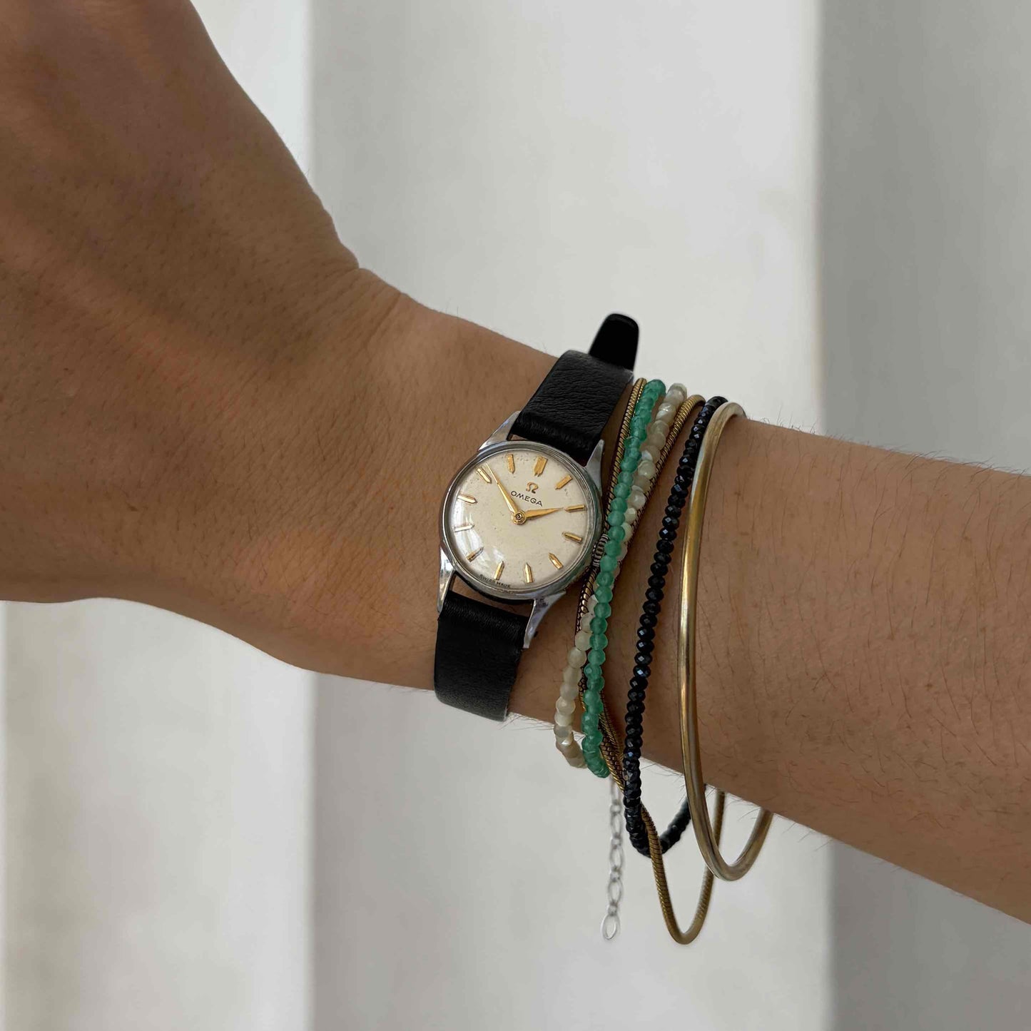 Omega Cocktail Watch: Vintage Ladies 50s Hand-Wound with White Dial