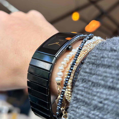 Rado Diastar Ceramic: Vintage Ladies 00s with Golden Hands