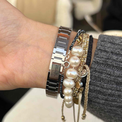 Seiko Vintage Watch: Ladies 80s Two-Tone Dial with Integrated Bracelet