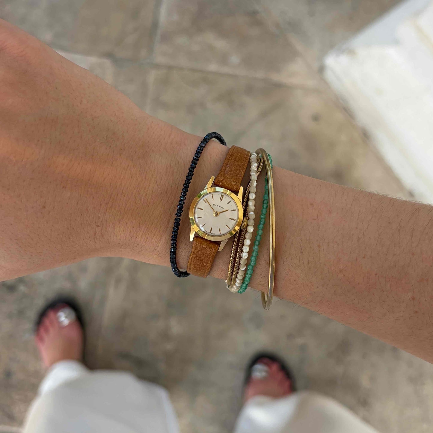 Certina Cocktail Watch: Ladies 60s Mechanical Iconic with White Dial