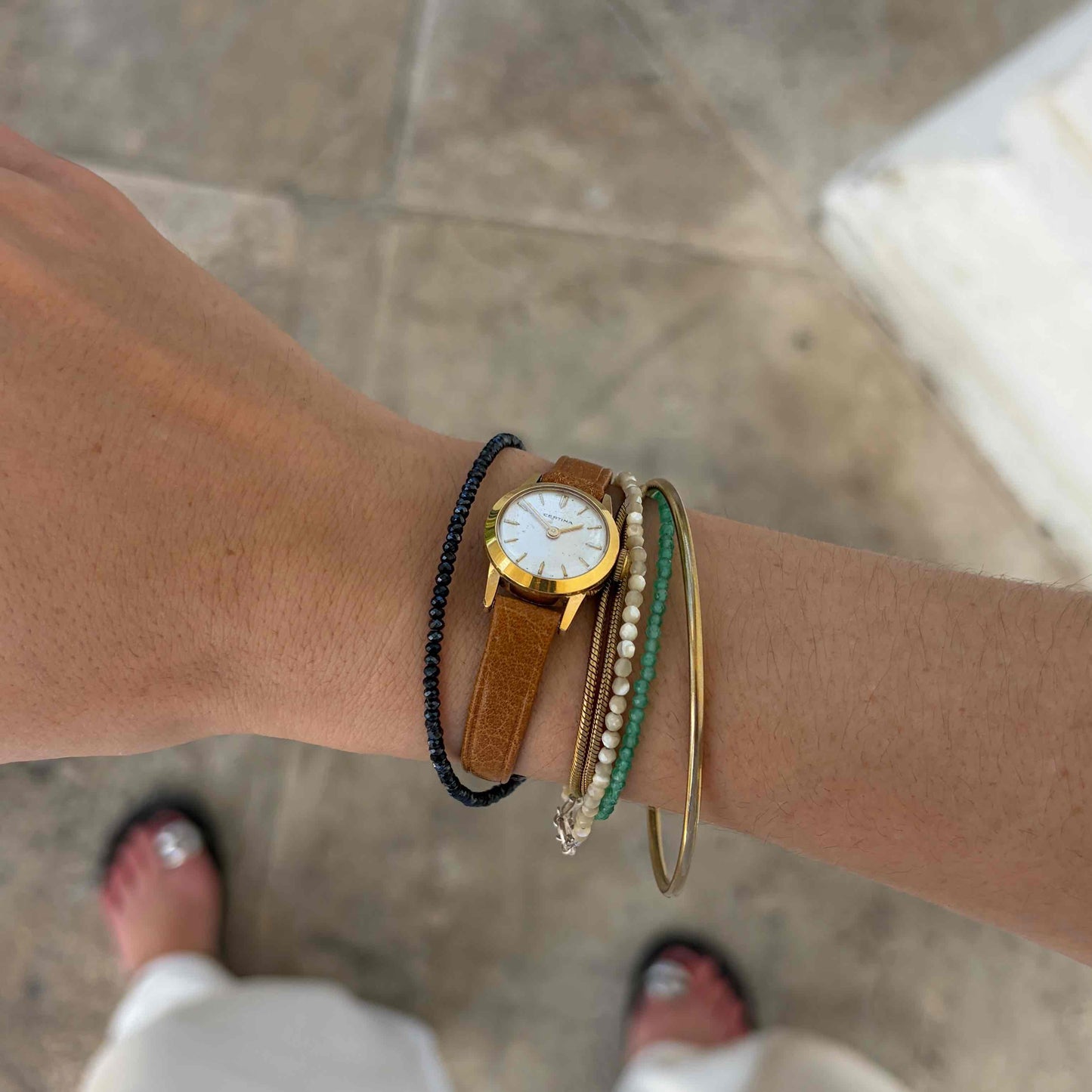 Certina Cocktail Watch: Ladies 60s Mechanical Iconic with White Dial
