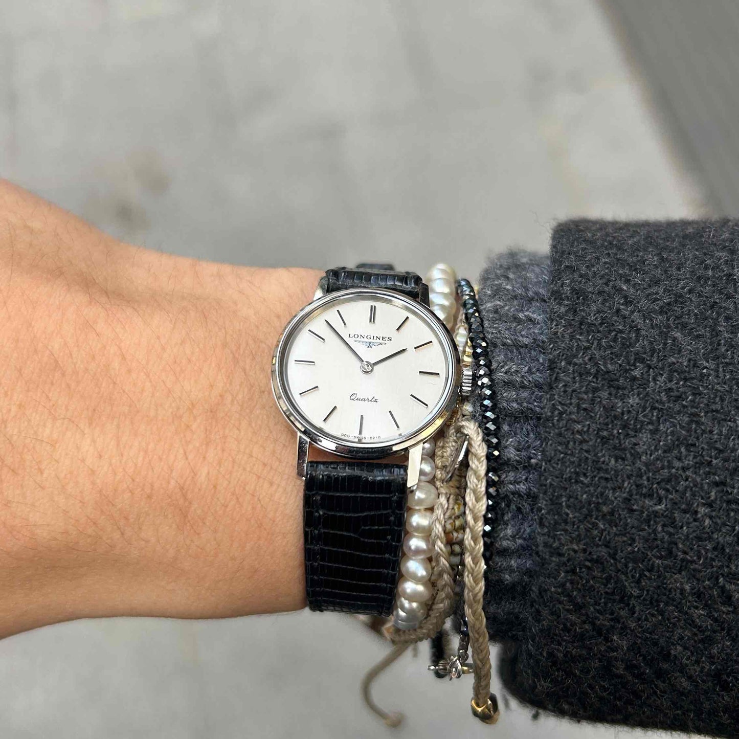 Longines Vintage Watch: Ladies 80s Minimal White Dial - NOS