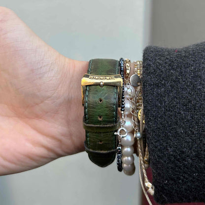 Raymond Weil Watch: Vintage 90s Golden Roman Numerals White Dial