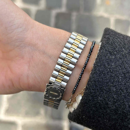 Longines Conquest Classic: Dainty Ladies 80s Two Tone Golden with White Dial