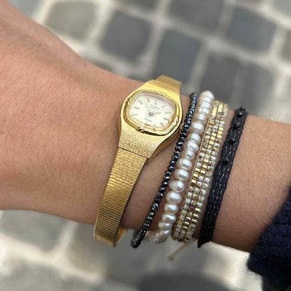 Citizen Cocktail Watch: Vintage Ladies 80s Golden Dainty with Champagne Dial