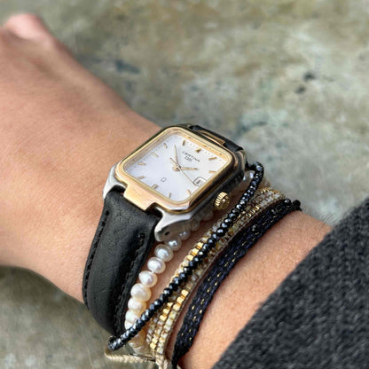 Vintage Certina Tank: Ladies DS 90s Two-Tone Classic White Dial