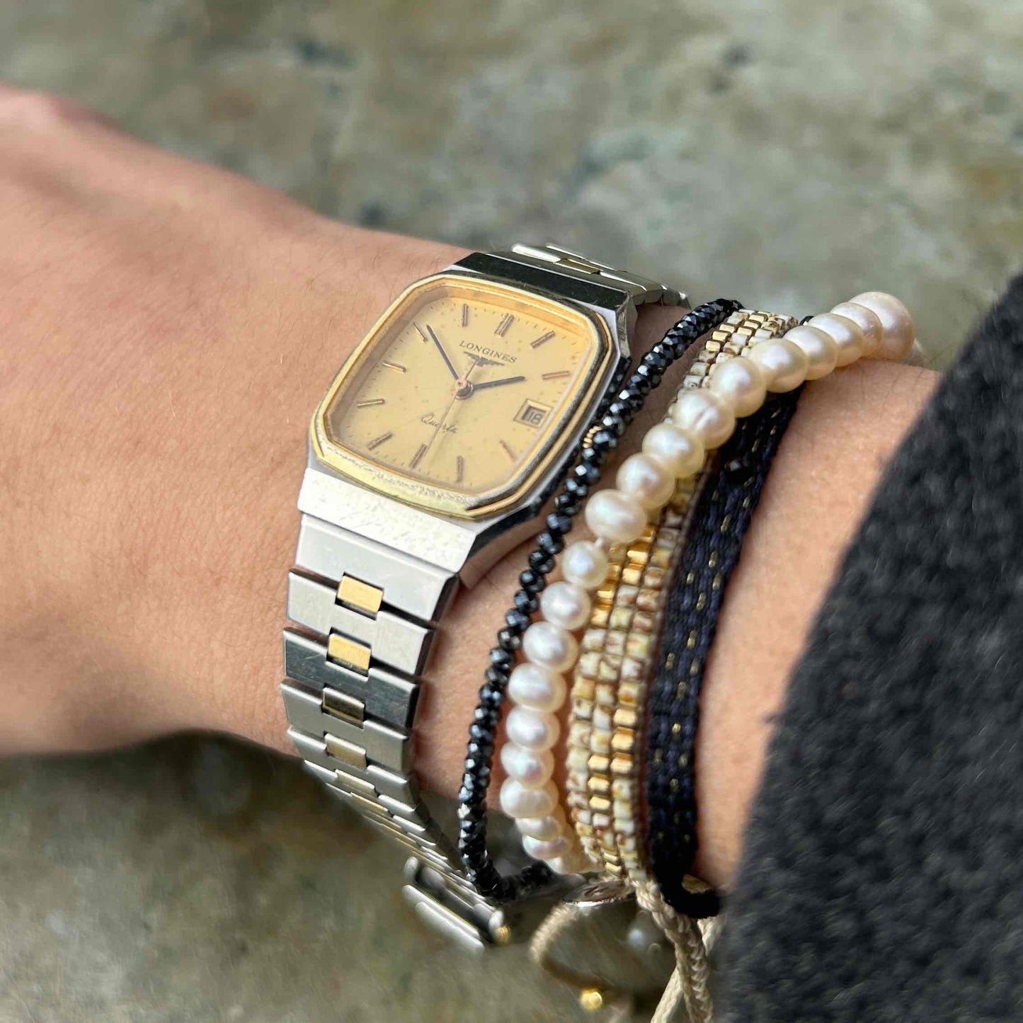 Longines Two-Tone Classic: Dainty Ladies 80s Golden with Champagne Dial