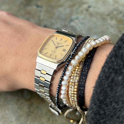 Longines Two-Tone Classic: Dainty Ladies 80s Golden with Champagne Dial