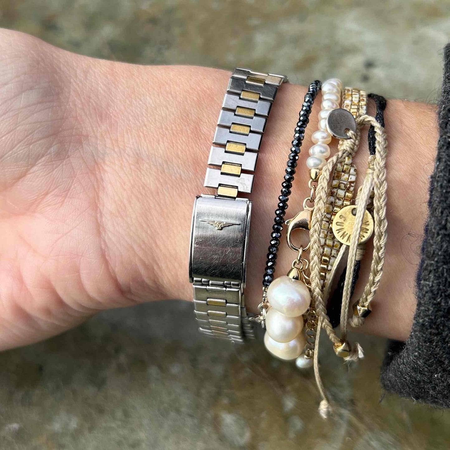 Longines Two-Tone Classic: Dainty Ladies 80s Golden with Champagne Dial