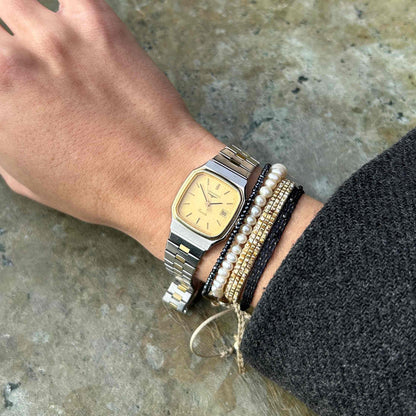 Longines Two-Tone Classic: Dainty Ladies 80s Golden with Champagne Dial