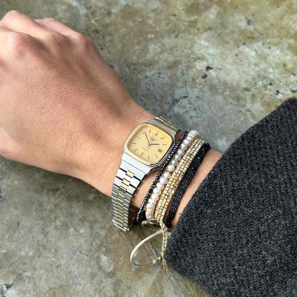 Longines Two-Tone Classic: Dainty Ladies 80s Golden with Champagne Dial