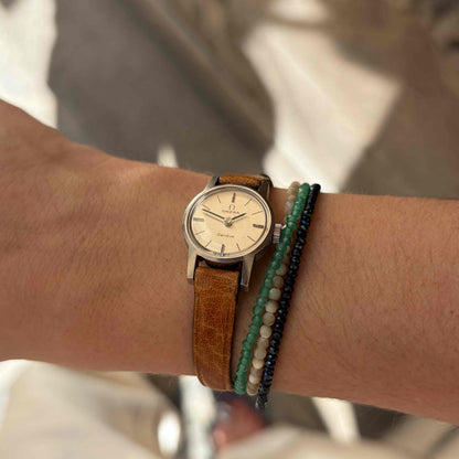 Omega Cocktail Watch: Vintage Ladies 60s Hand-Wound with Silver White Dial