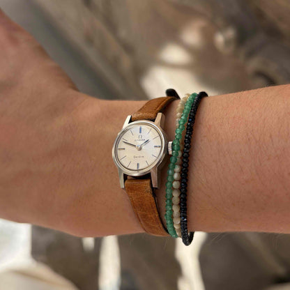 Omega Cocktail Watch: Vintage Ladies 60s Hand-Wound with Silver White Dial