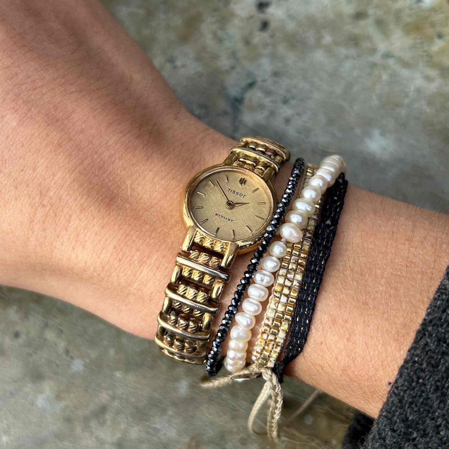 Tissot Vintage Cocktail Style: Ladies 70s Golden Dial