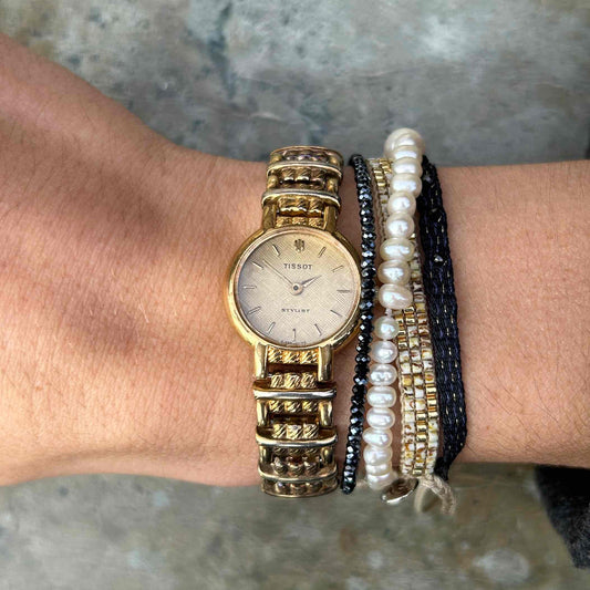 Tissot Vintage Cocktail Style: Ladies 70s Golden Dial