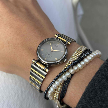 Orient Vintage Watch: 80s Cocktail Ladies Two Tone Small Second