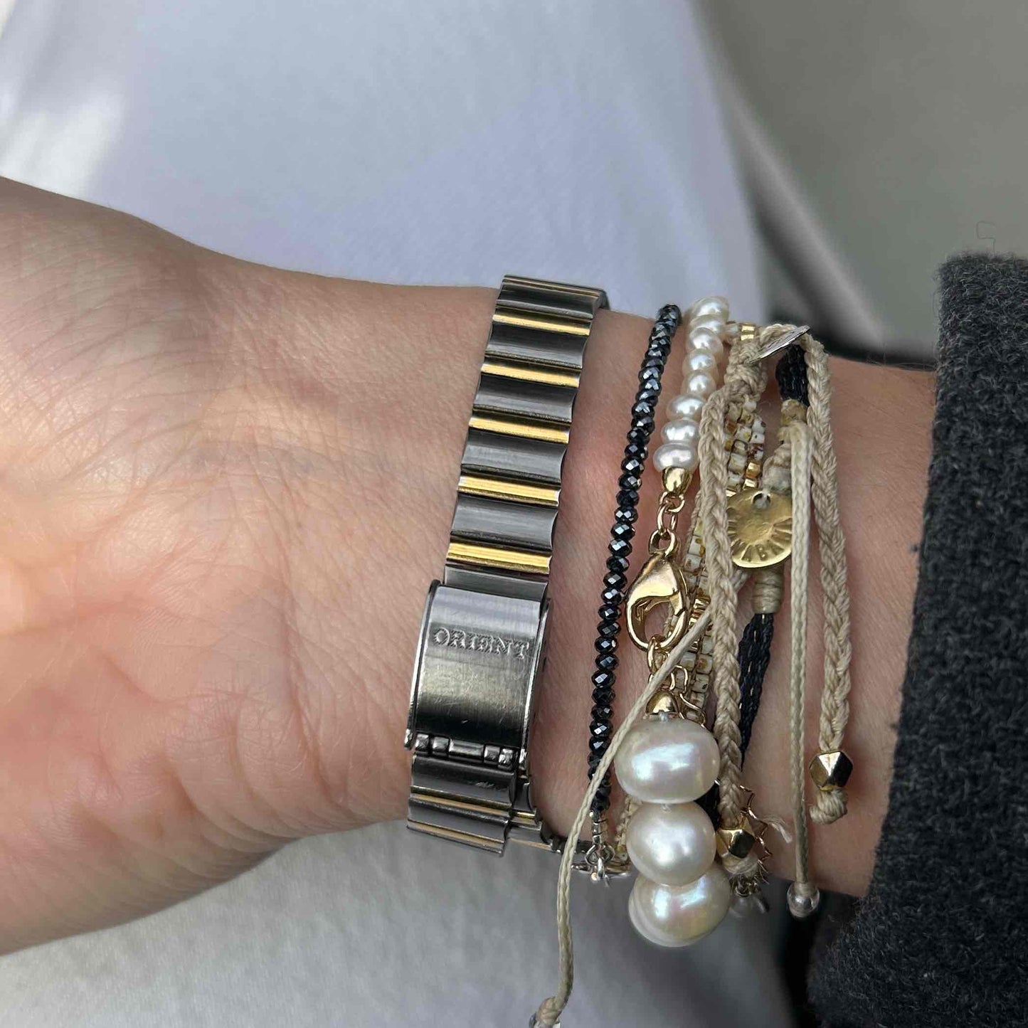 Orient Vintage Watch: 80s Cocktail Ladies Two Tone Small Second