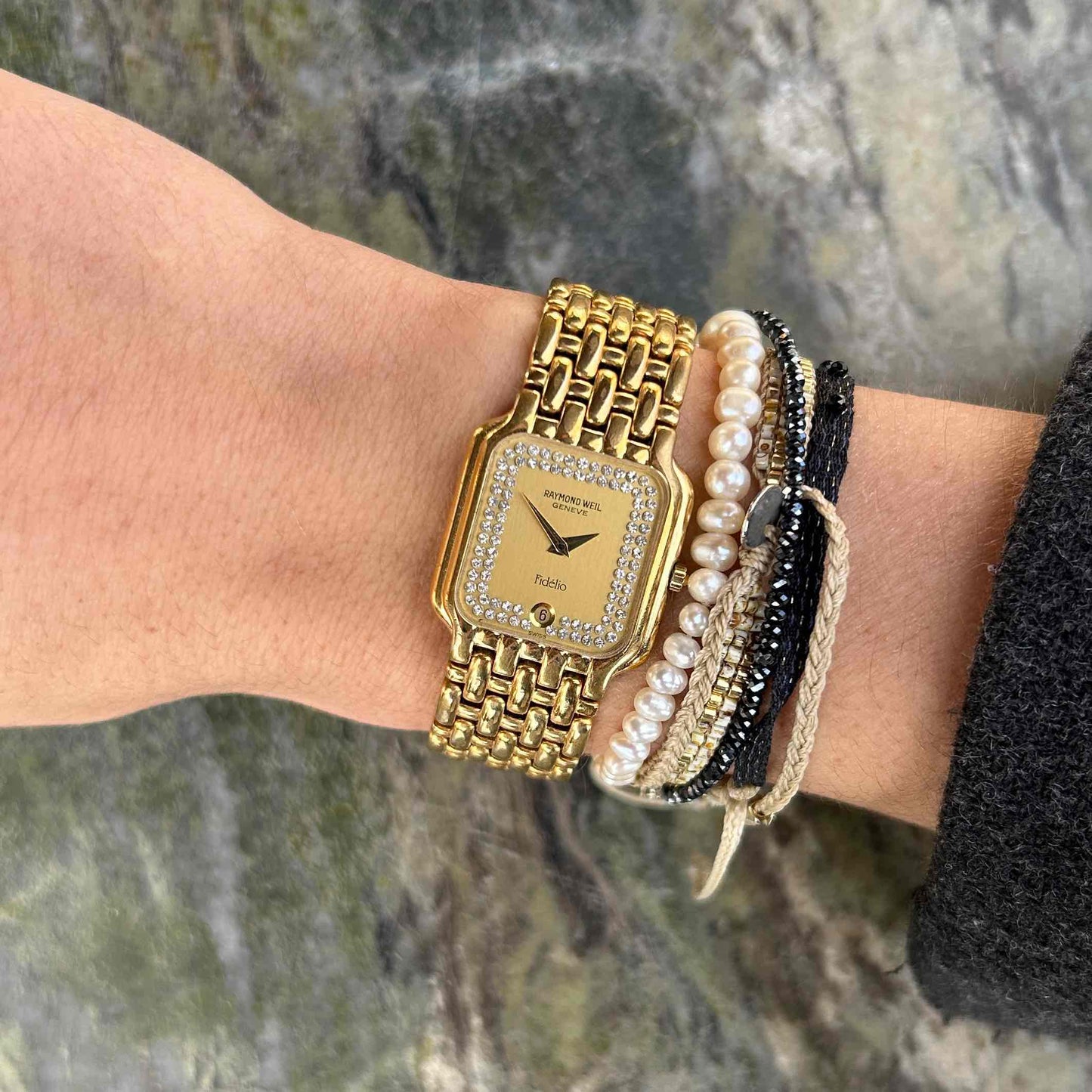 Raymond Weil Fidelio: Vintage Ladies 90s Watch Diamond-Set Dial