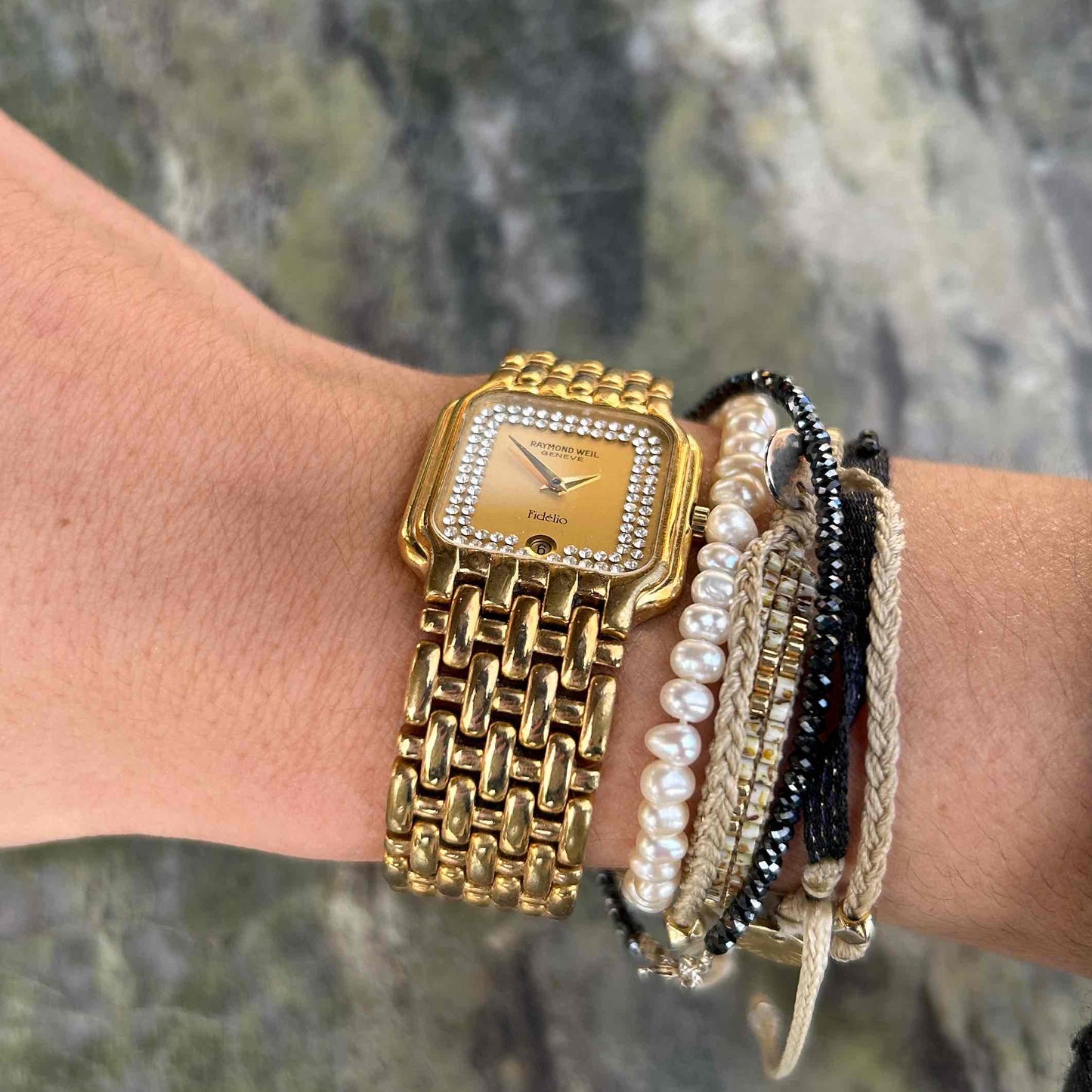 Raymond Weil Fidelio: Vintage Ladies 90s Watch Diamond-Set Dial