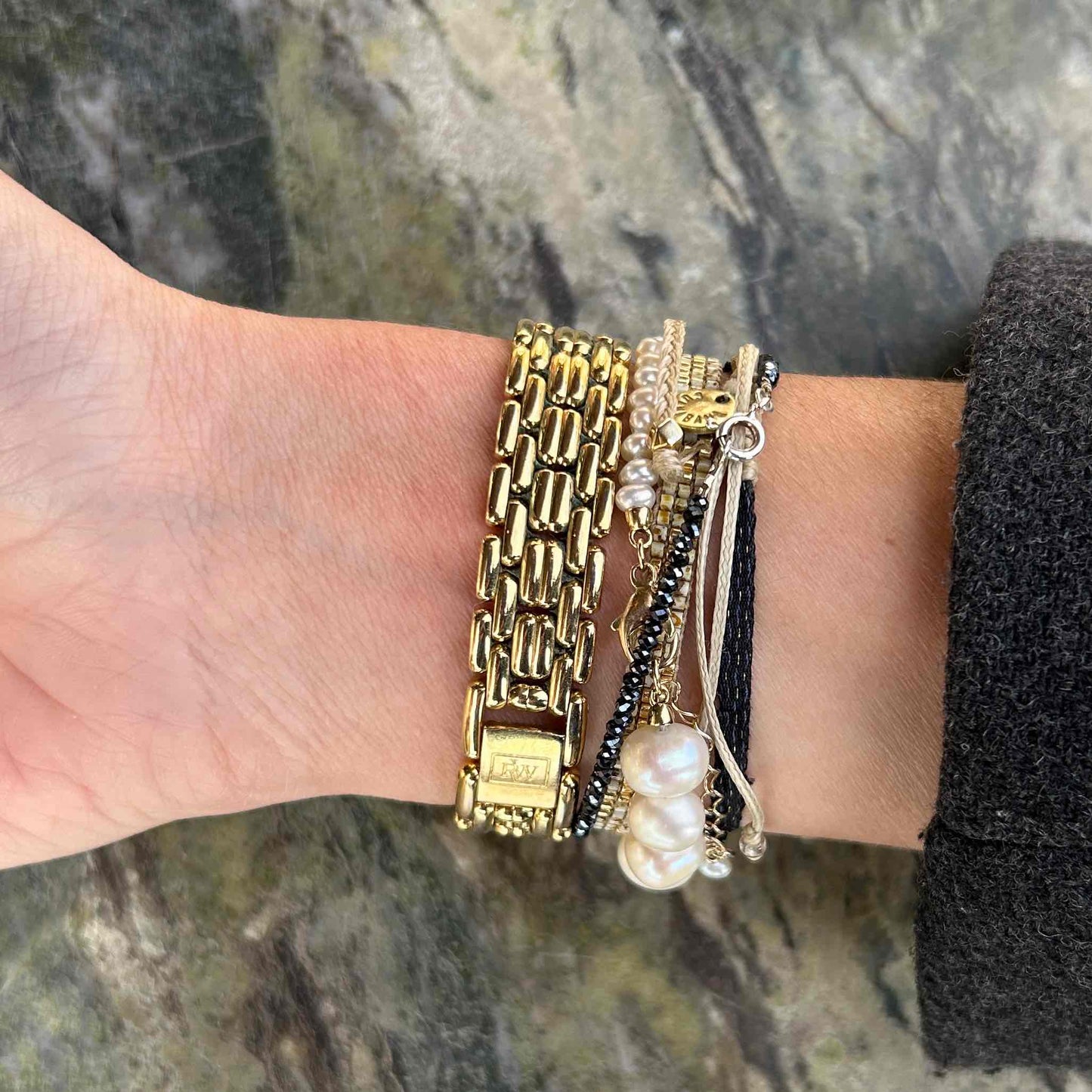 Raymond Weil Cocktail: Vintage Ladies 90s Watch Gold with Diamonds-Set Dial
