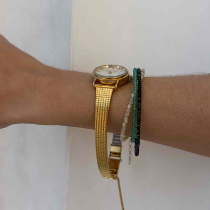 Certina Cocktail Watch: Ladies Dainty 90s Gold White Sunburst Dial with Date