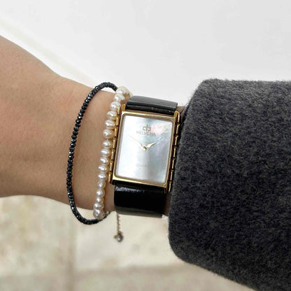 Vintage Helvetia Tank: Ladies 90s Gold with Mother of Pearl Dial - NOS