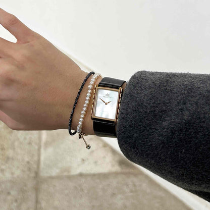 Vintage Helvetia Tank: Ladies 90s Gold with Mother of Pearl Dial - NOS