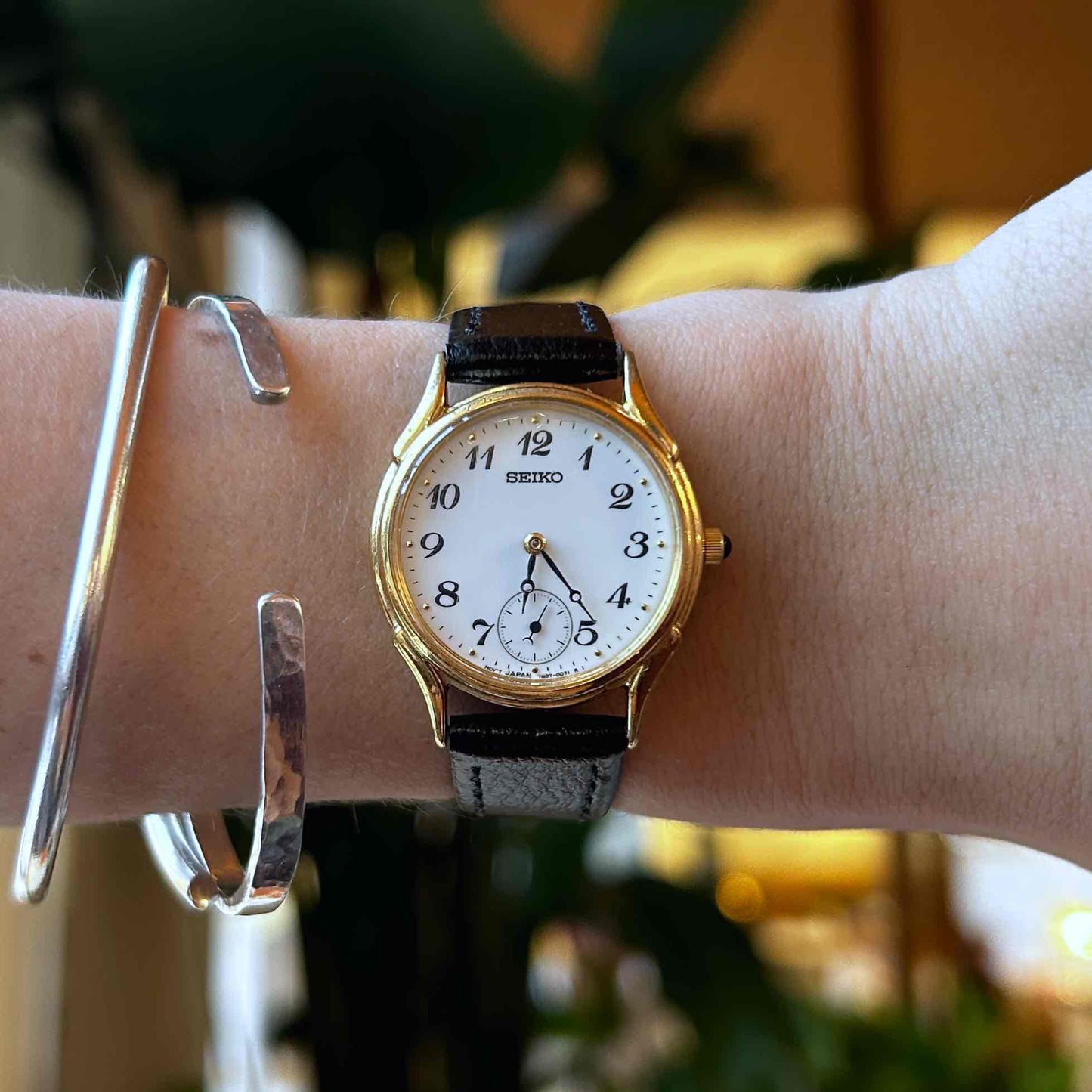 Seiko Vintage Watch: Ladies 90s Gold with Breguet Numerals Blued Hands