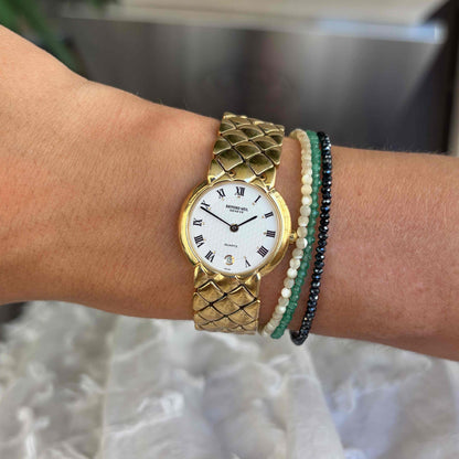 Raymond Weil Cocktail: Vintage Ladies 80s Gold with Roman Numerals