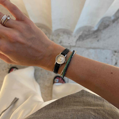 Omega DeVille Cocktail: Ladies 60s Hand-Wound Silver Dial Faceted Glass