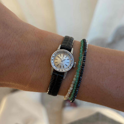 Omega DeVille Cocktail: Ladies 60s Hand-Wound Silver Dial Faceted Glass
