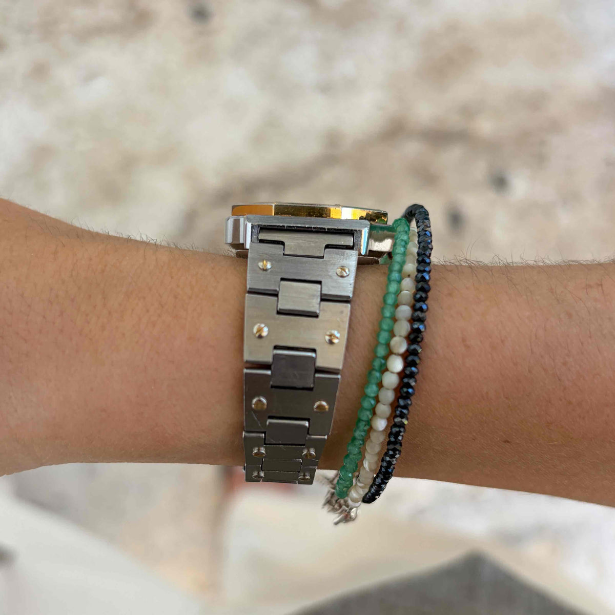 Oriosa Dainty Watch: Ladies 70s Two-Tone Gold with Roman Dial