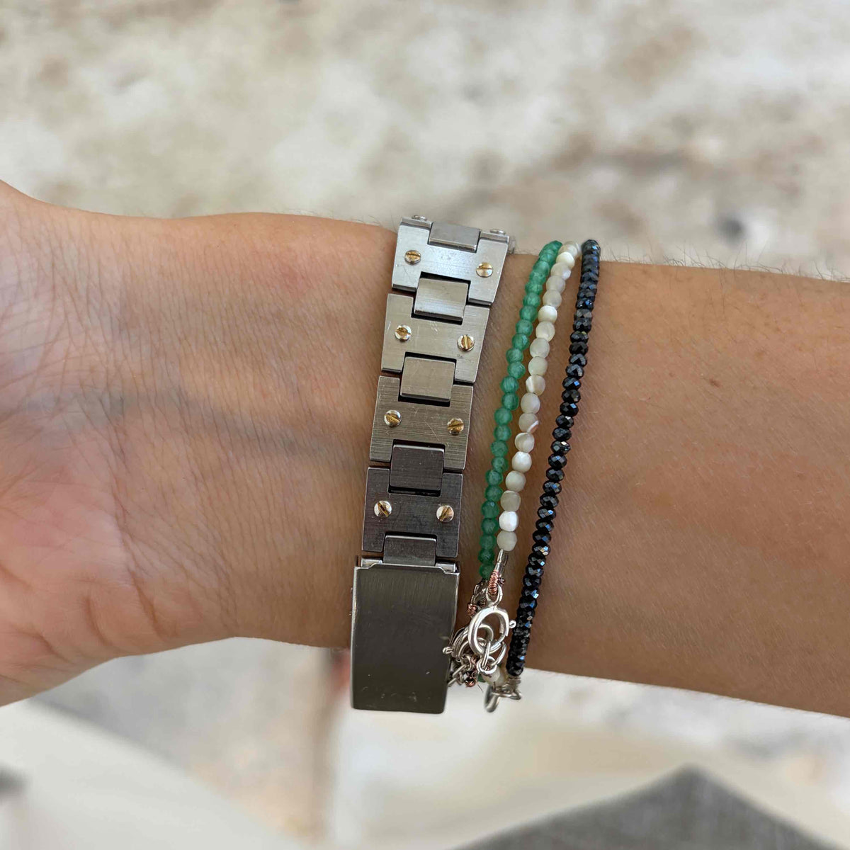 Oriosa Dainty Watch: Ladies 70s Two-Tone Gold with Roman Dial