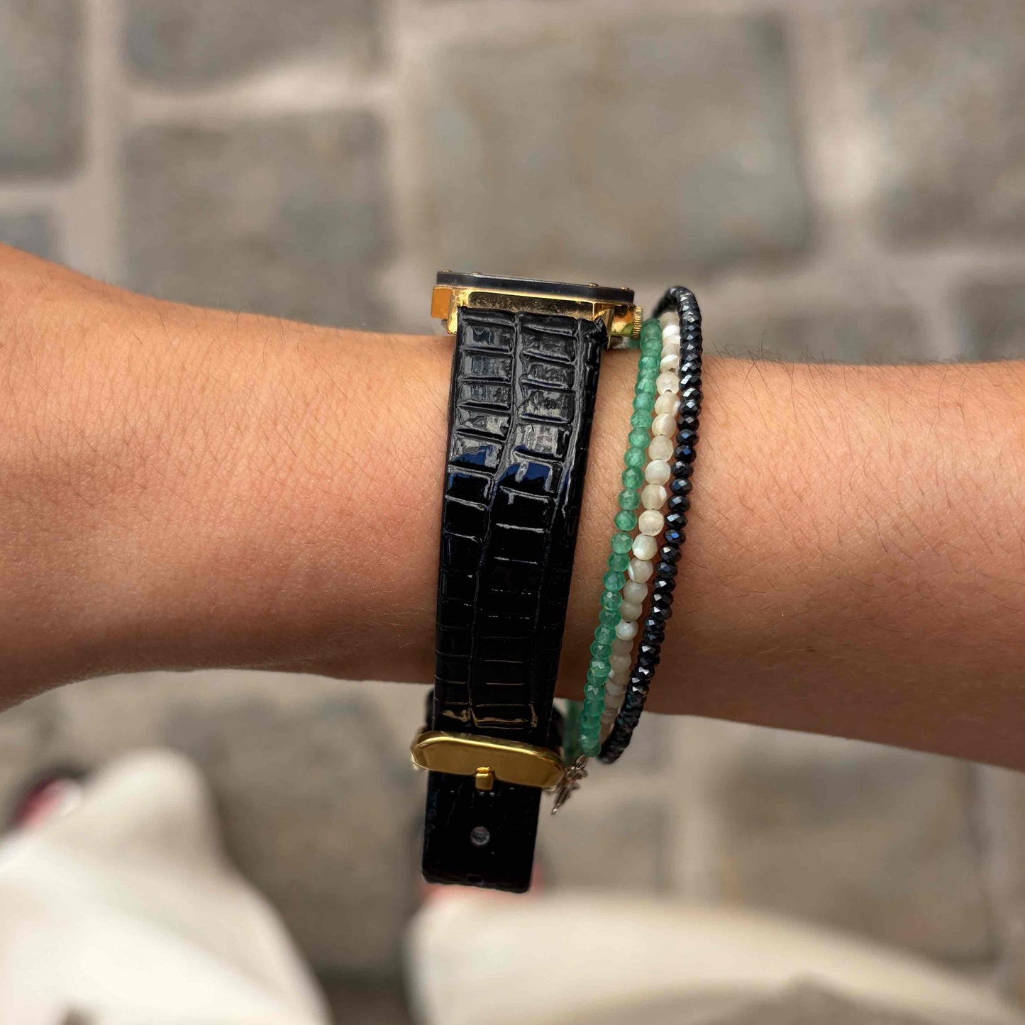 Seiko Vintage Tank: Ladies Watch 80s Two-Tone Gold and Gray Dial