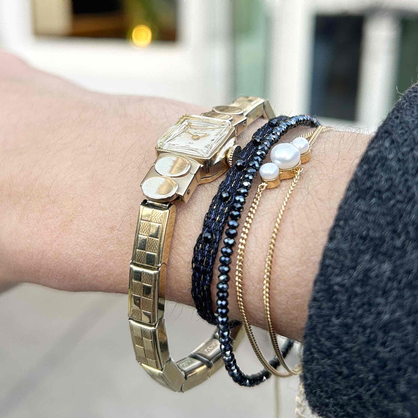 Bulova 23 Cocktail Watch: Vintage Ladies 60s 10k Rolled Gold Mechanical