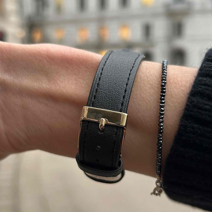 Ferrari by Cartier Watch: Vintage Ladies 80s Black Dial Central Lugs