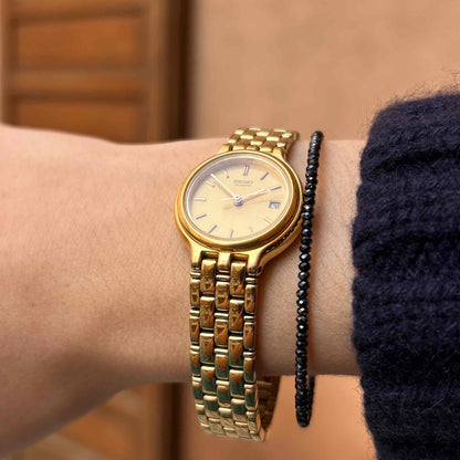 Seiko Cocktail Watch: Ladies Vintage 90s Champagne Dial - MINT